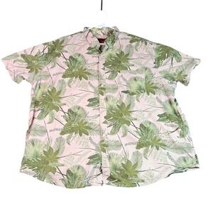 Foundry Palm Print Button Up Short Sleeve‎ Tropical Shirt Mens XXL